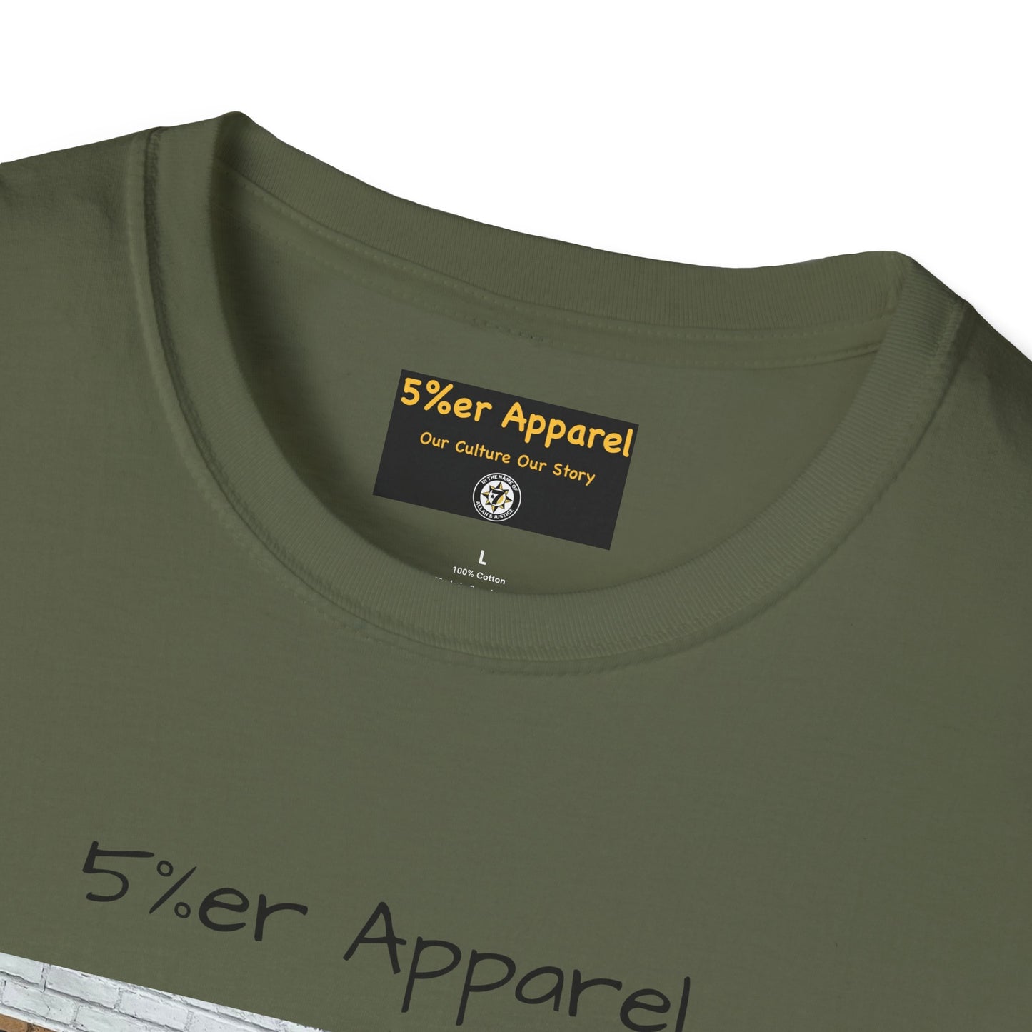 5%er Apparel Label "Our Culture Our Story" Unisex Softstyle T-Shirt