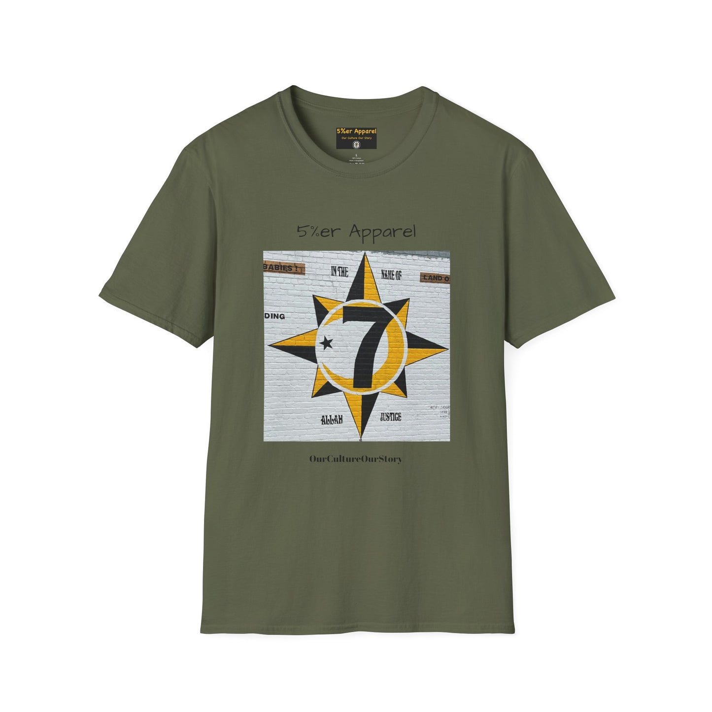 5%er Apparel Label "Our Culture Our Story" Unisex Softstyle T-Shirt