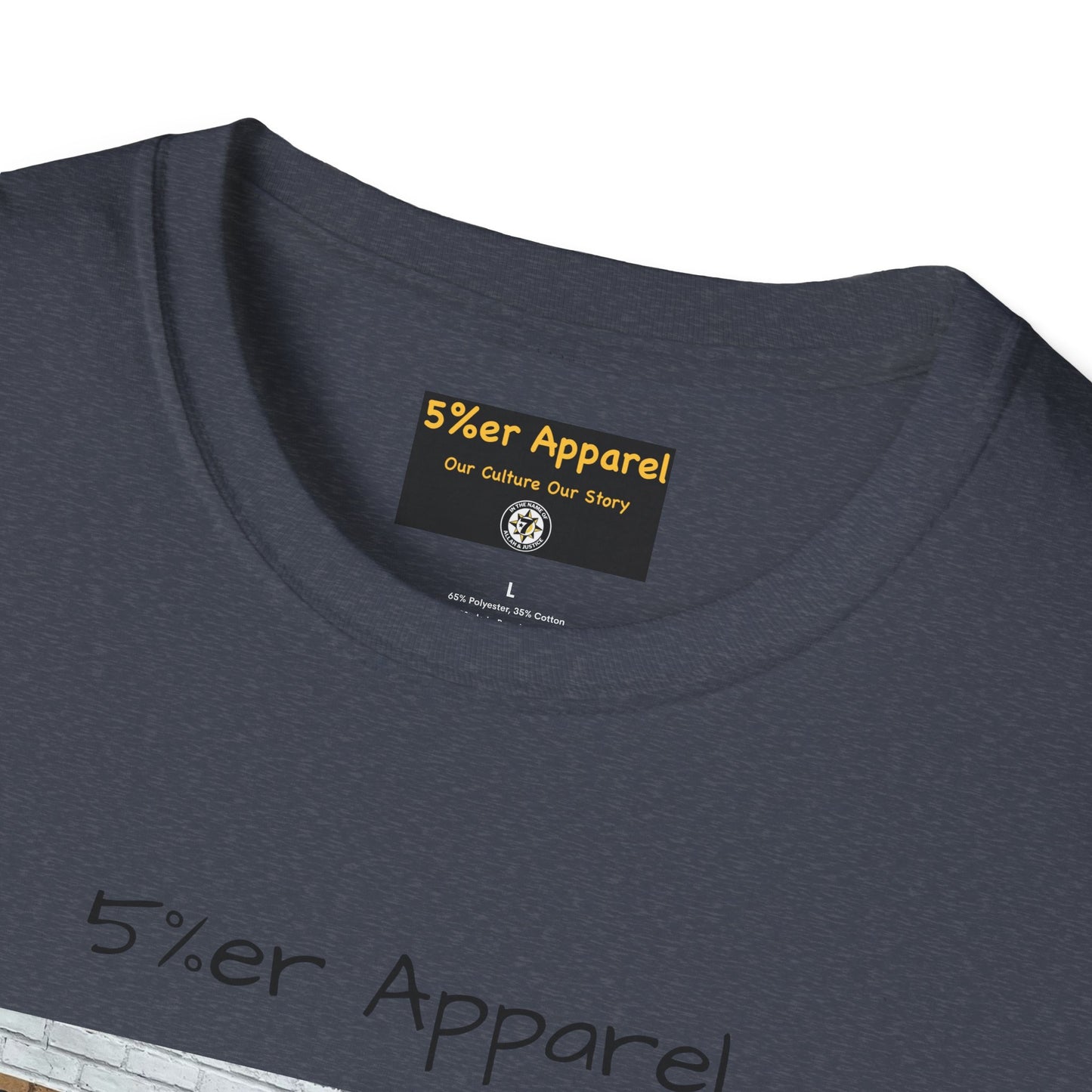 5%er Apparel Label "Our Culture Our Story" Unisex Softstyle T-Shirt