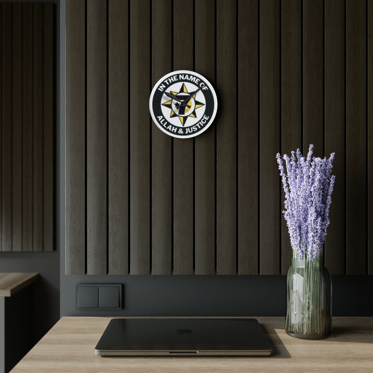 Universal Flag Acrylic Wall Clock
