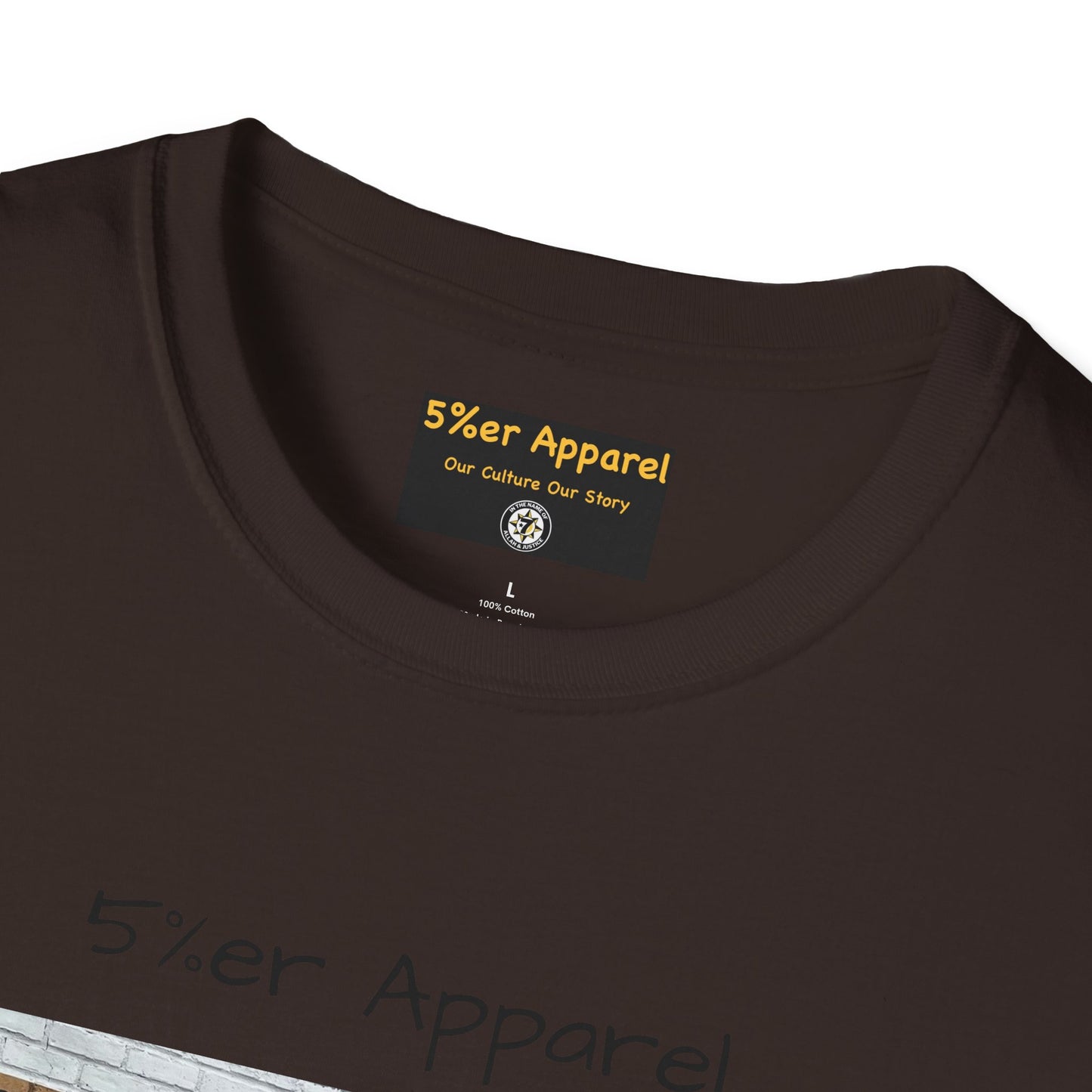 5%er Apparel Label "Our Culture Our Story" Unisex Softstyle T-Shirt