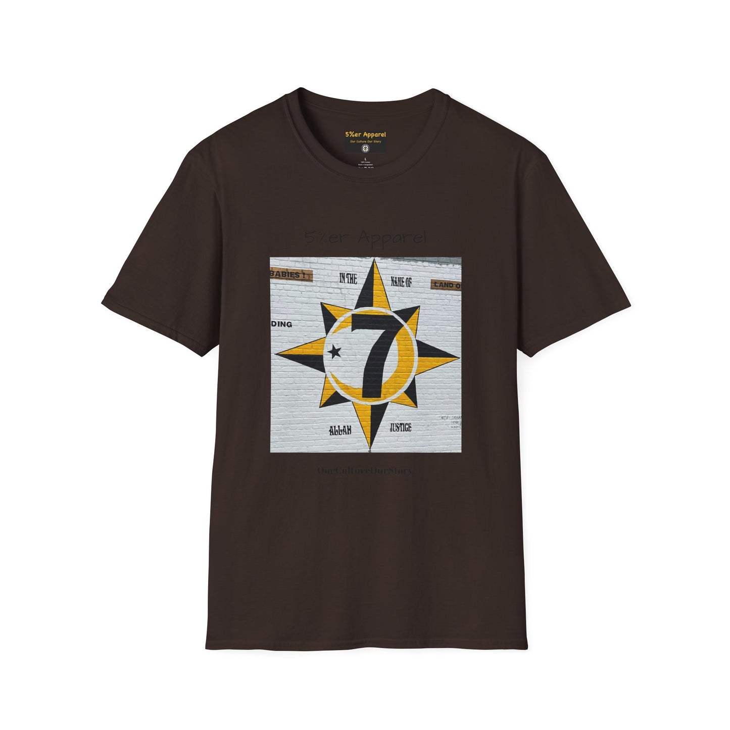 5%er Apparel Label "Our Culture Our Story" Unisex Softstyle T-Shirt
