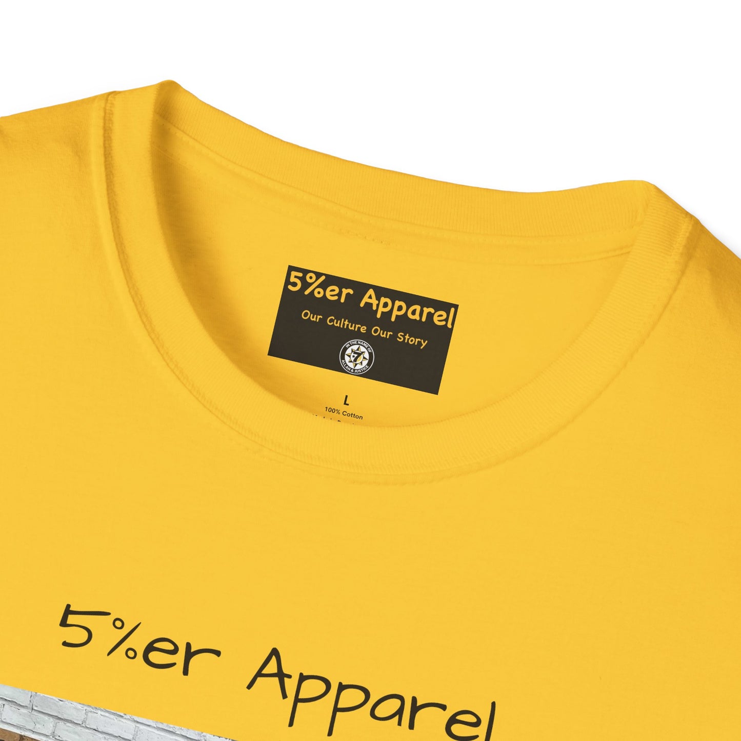 5%er Apparel Label "Our Culture Our Story" Unisex Softstyle T-Shirt