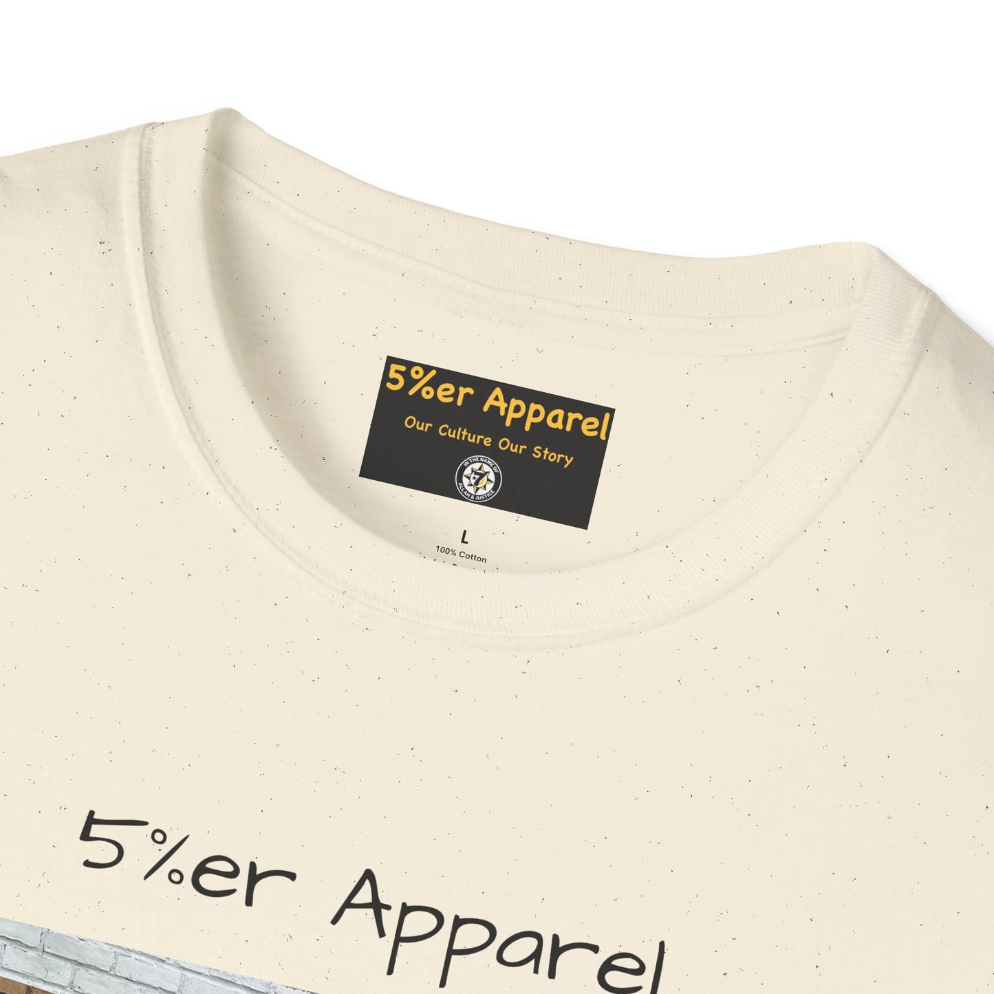 5%er Apparel Label "Our Culture Our Story" Unisex Softstyle T-Shirt