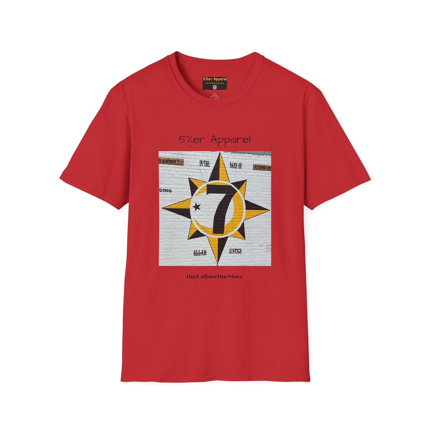 5%er Apparel Label "Our Culture Our Story" Unisex Softstyle T-Shirt