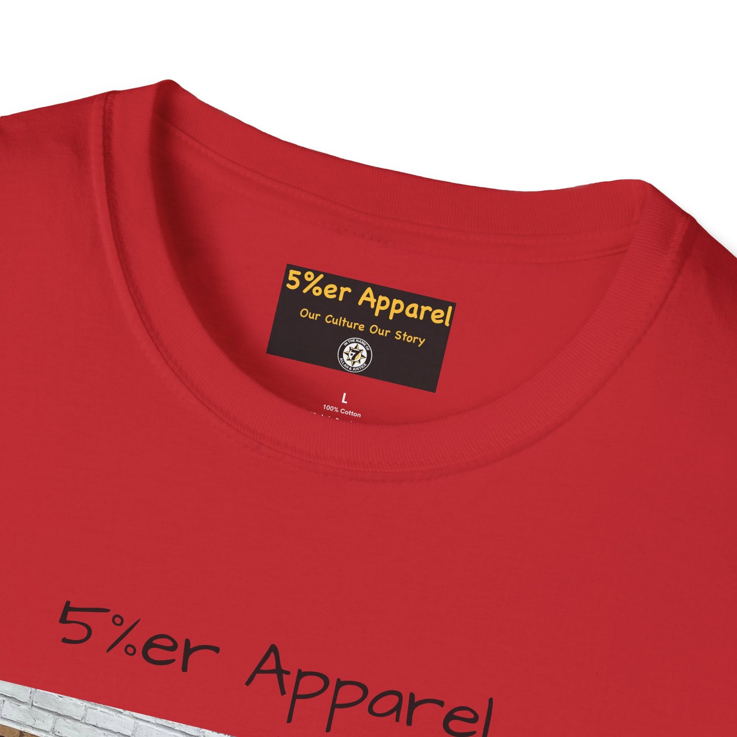 5%er Apparel Label "Our Culture Our Story" Unisex Softstyle T-Shirt