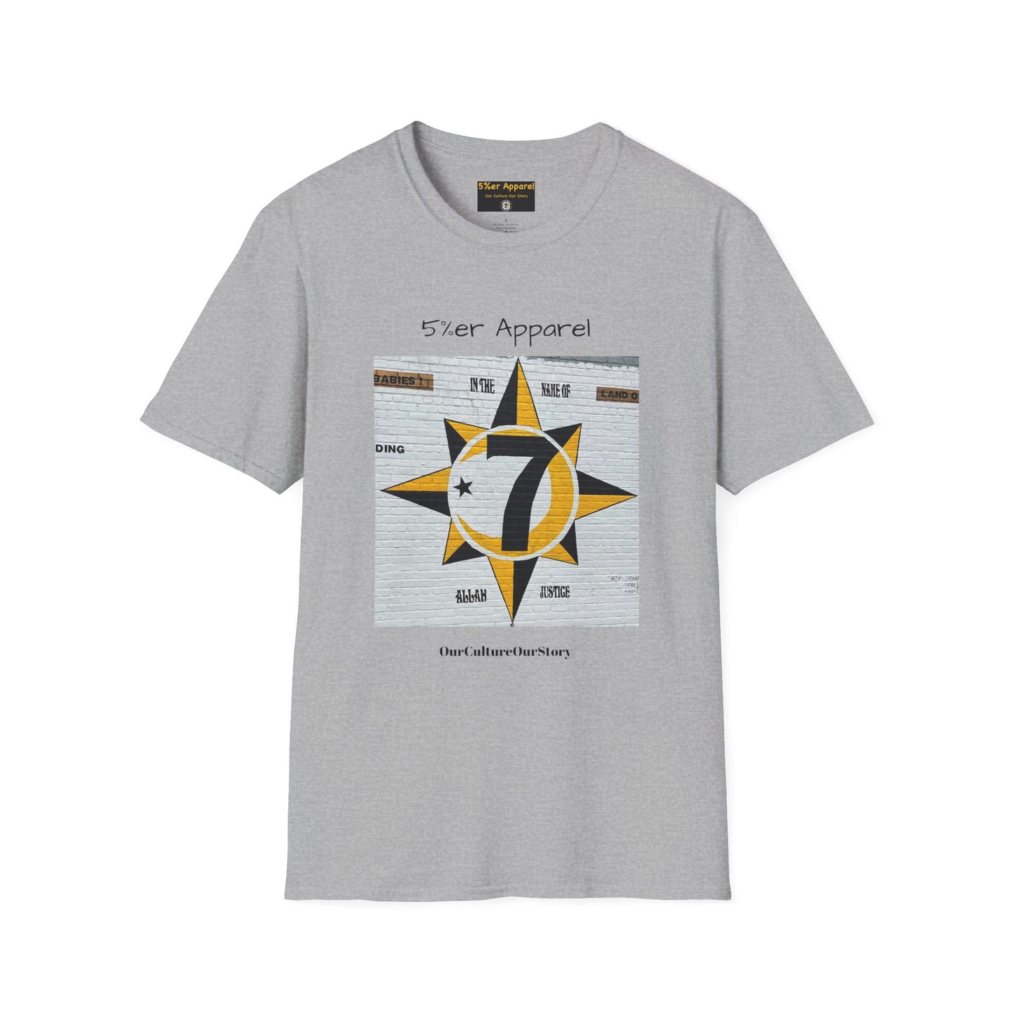 5%er Apparel Label "Our Culture Our Story" Unisex Softstyle T-Shirt
