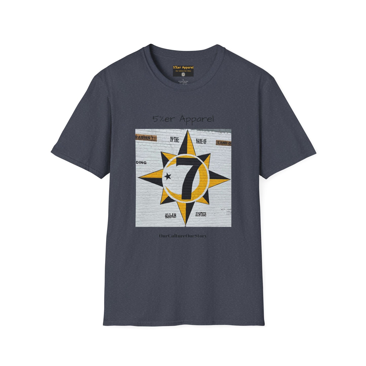 5%er Apparel Label "Our Culture Our Story" Unisex Softstyle T-Shirt