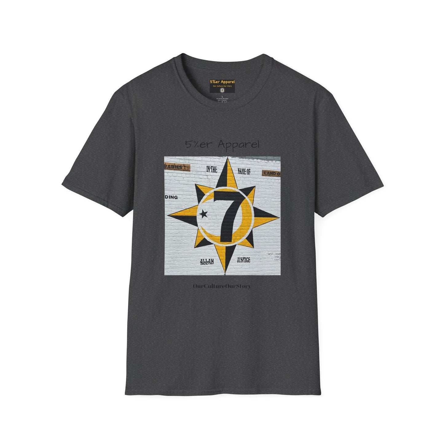 5%er Apparel Label "Our Culture Our Story" Unisex Softstyle T-Shirt