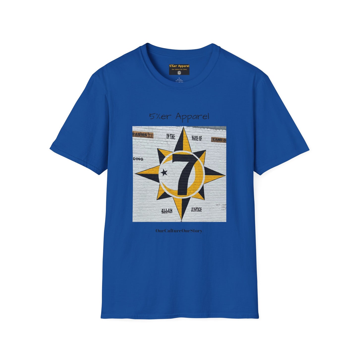 5%er Apparel Label "Our Culture Our Story" Unisex Softstyle T-Shirt