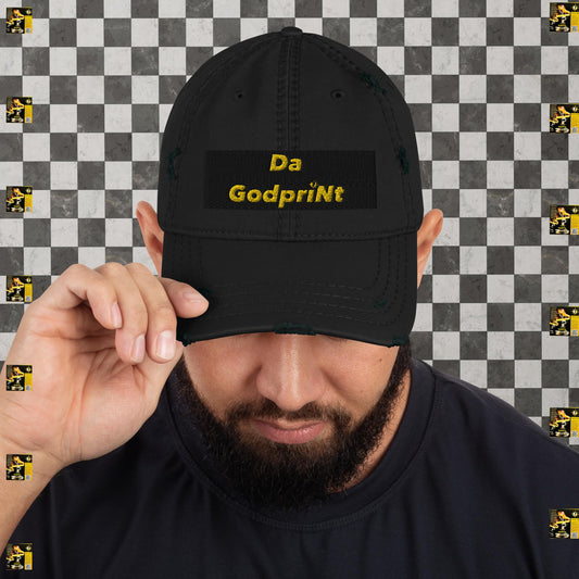 GodpriNt Distressed Dad Hat