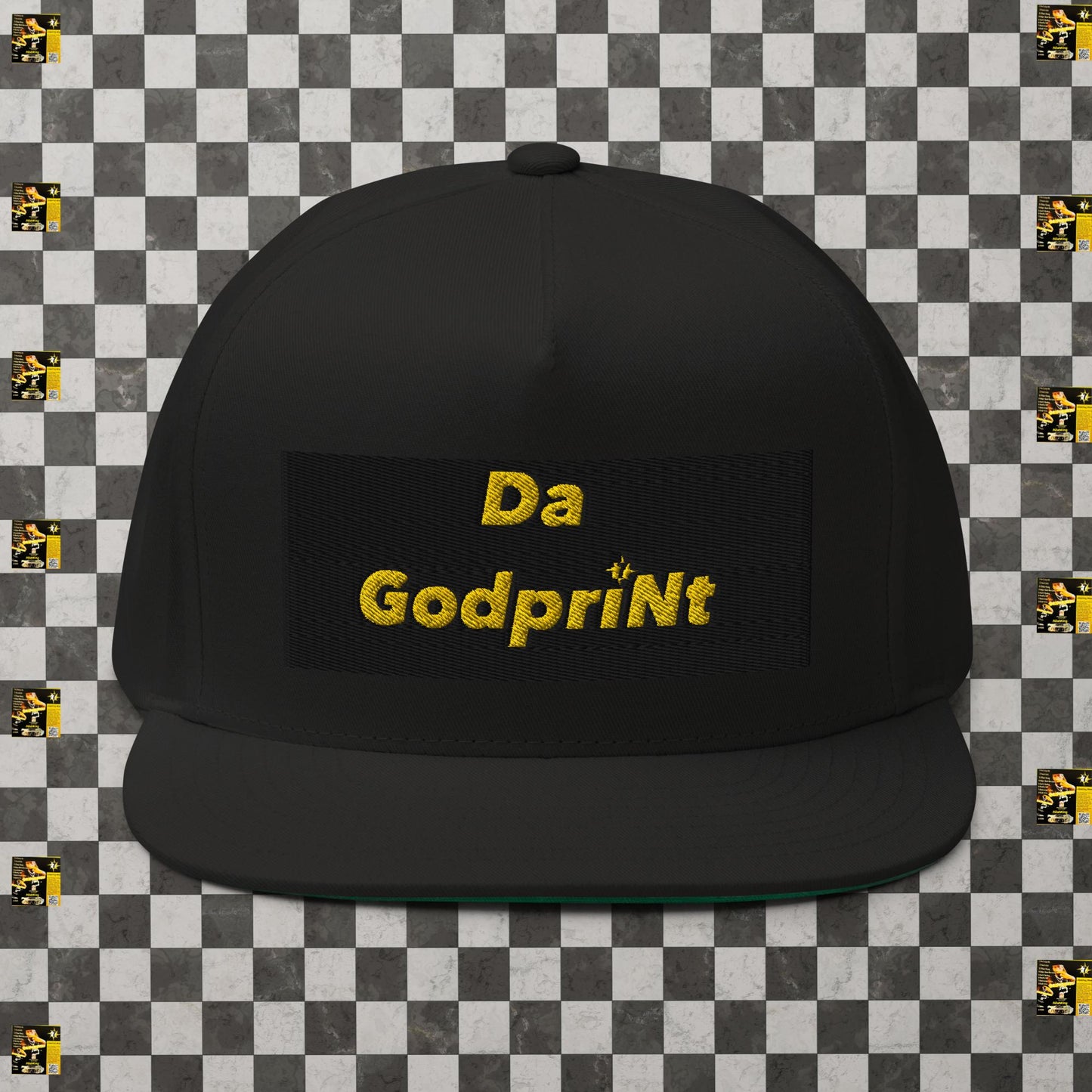 GodpriNt Flat Bill Cap